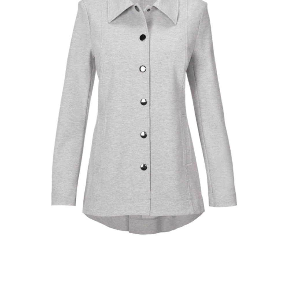 CAbi Cavalry Jacket Light Gray Outerwear - Picture 1 of 8